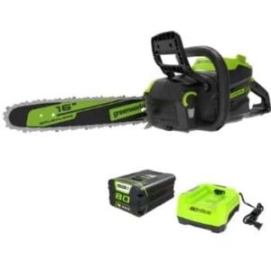 Greenworks Pro 80V 16 Brushless Cordless Chainsaw- cordless top handle chainsaw