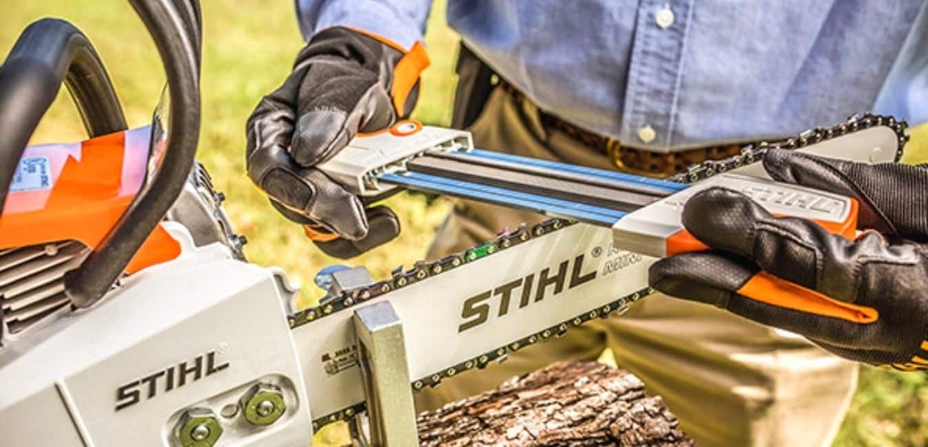 Sharpening Stihl chainsaw file size chart