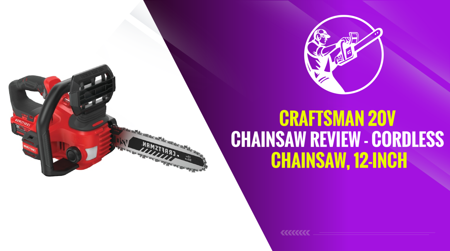 Craftsman 20v Chainsaw Review 2024 Cordless Chainsaw, 12Inch