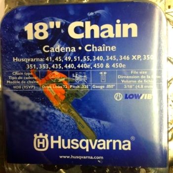 Husqvarna 18-Inch H30-72 (95VP) Pixel Saw Chain – Ideal for Homeowners and Semi-Professionals