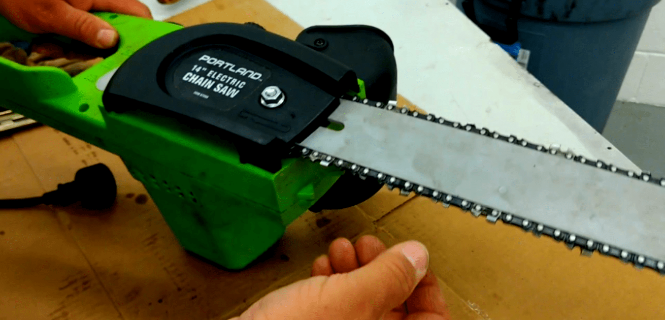Alternative methods for Shortening a Chainsaw Chain - Chain tension