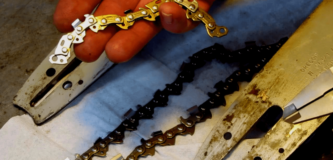 How to shorten a chainsaw chain