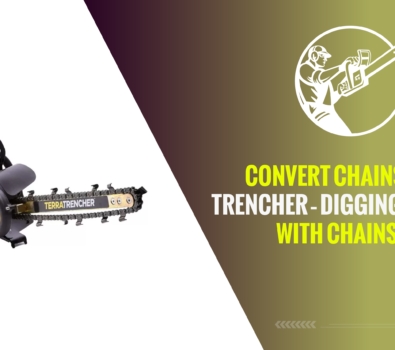 Convert Chainsaw to Trencher – Digging a Trench with Chainsaw!