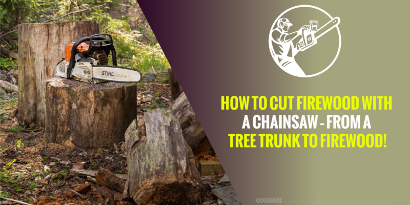 How to Cut Firewood With a Chainsaw – From a Tree Trunk to Firewood!