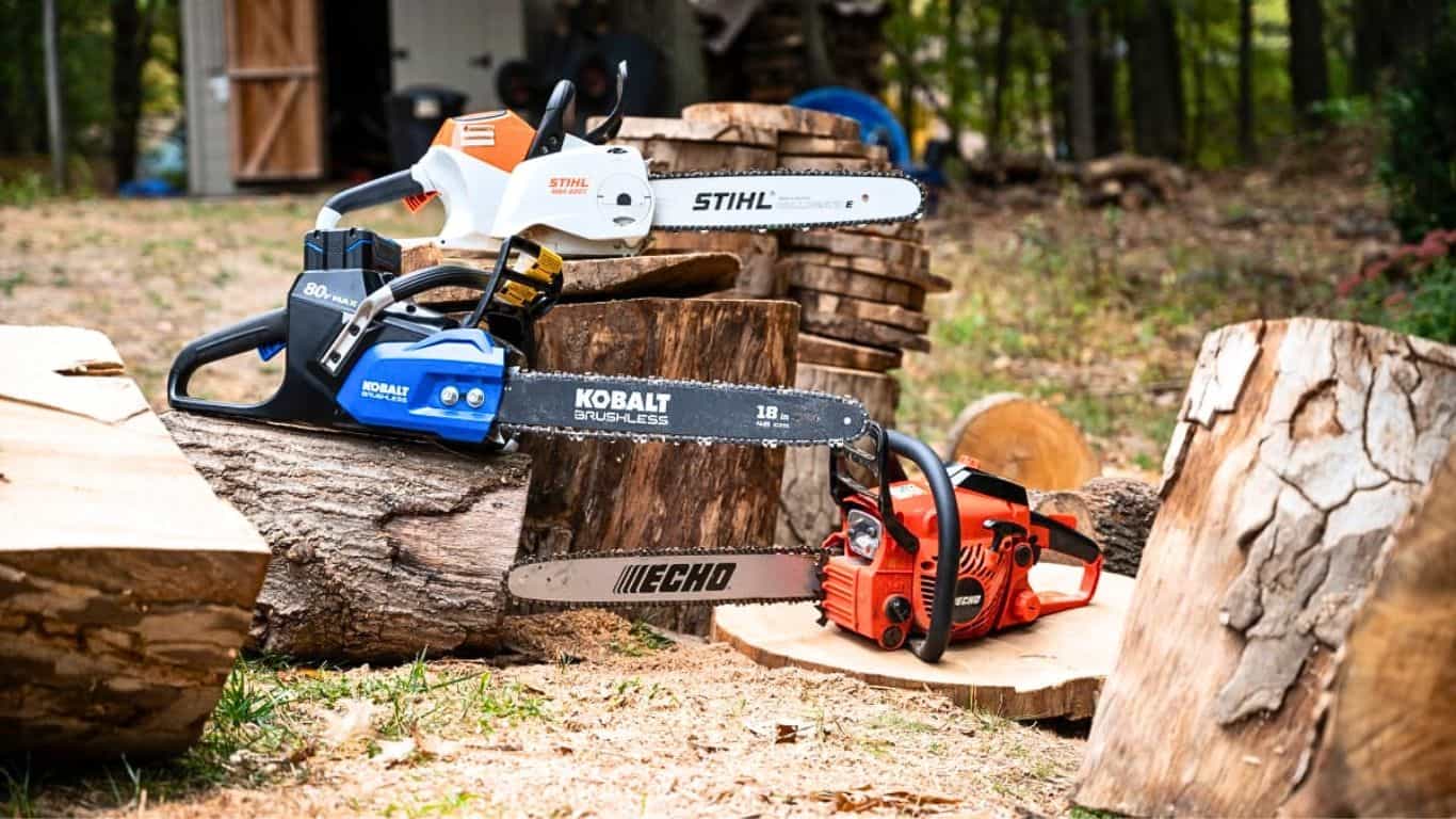 Professional-grade chainsaws